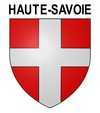 Blason Haute-Savoie autocollant pour plaque d'immatriculation automobile