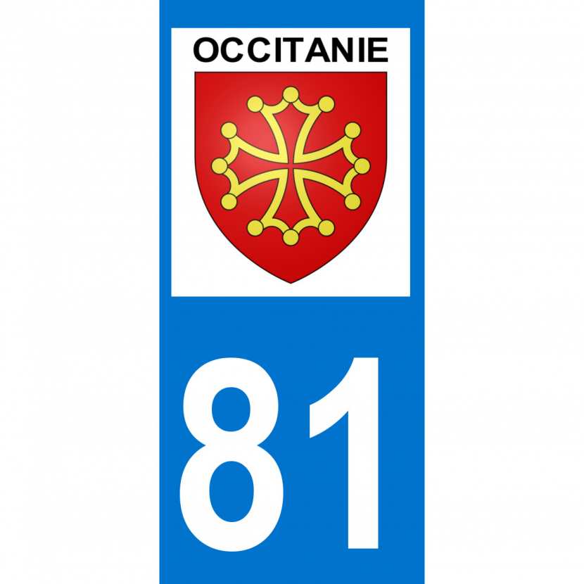 Autocollants Plaque Immatriculation Région Auvergne-Rhône-Alpes (07) - Lot De 2, Vinyle Résistant