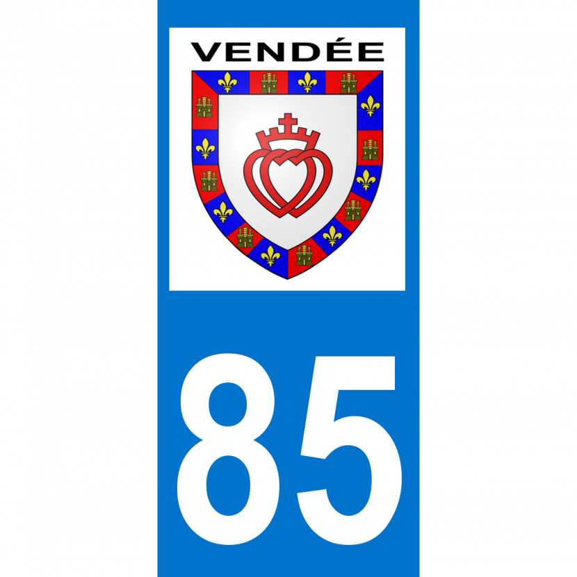 Blason Vendée + Département 85Vendée