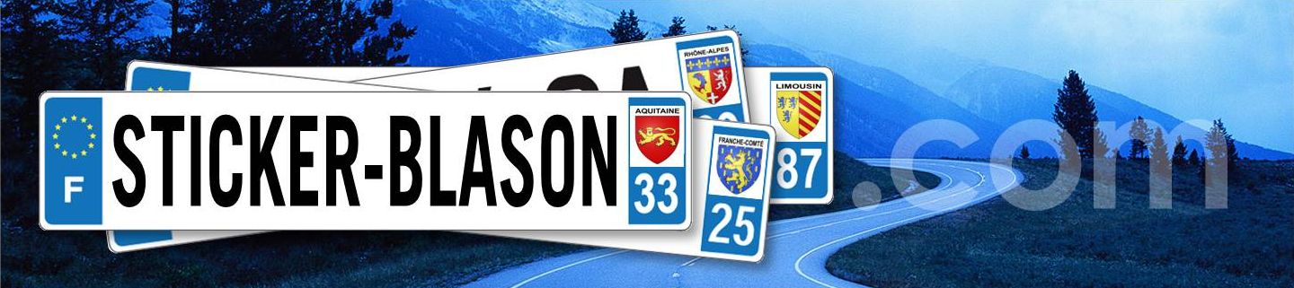 Sticker autocollant blasons r�gionaux pour plaques auto